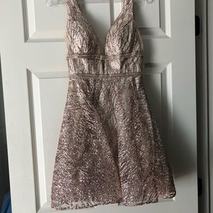 Rose gold Homecoming dress (New)